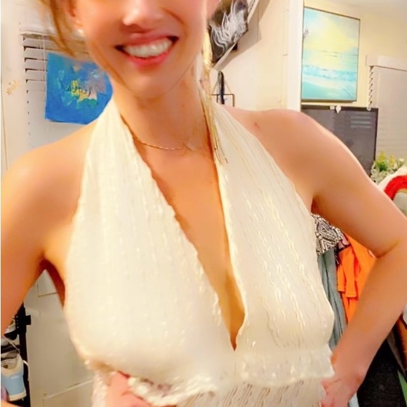 Chic Cream Halter Top - Picture 10 of 16
